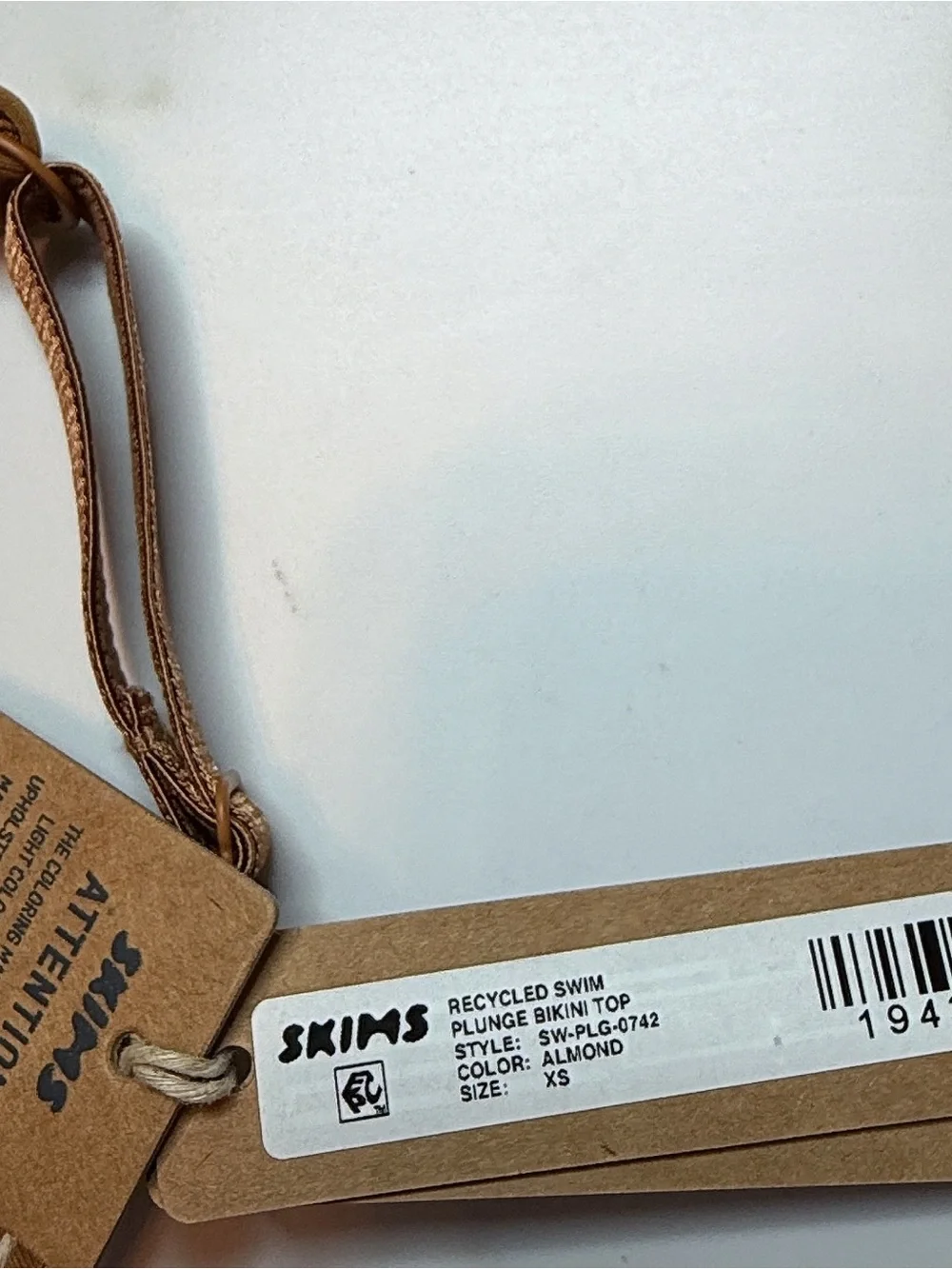 NWT Skims Plunge Bikini Top